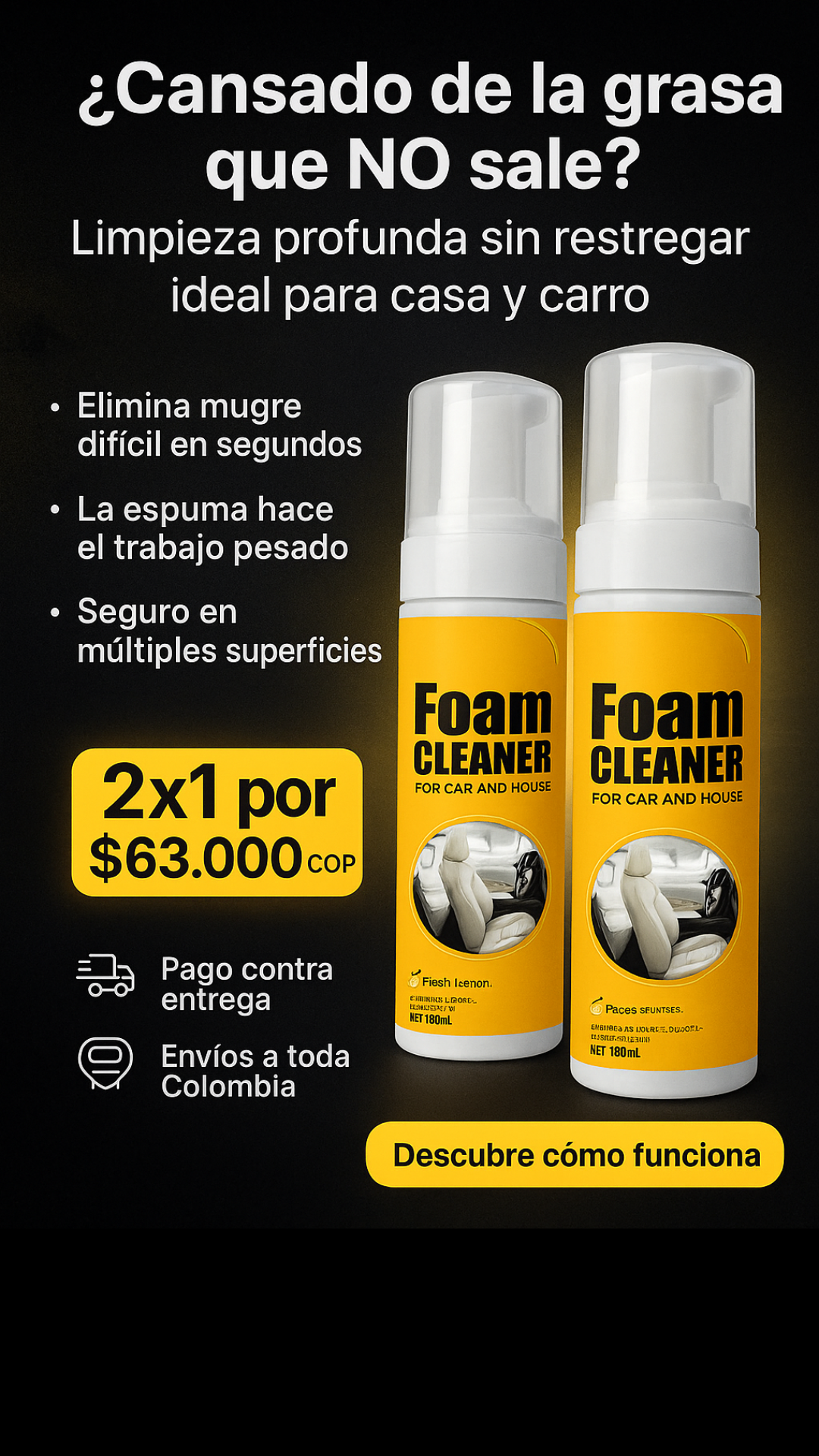 ULTRA ESPUMA LIMPIADORA TODO EN 1 | FOAM CLEANER