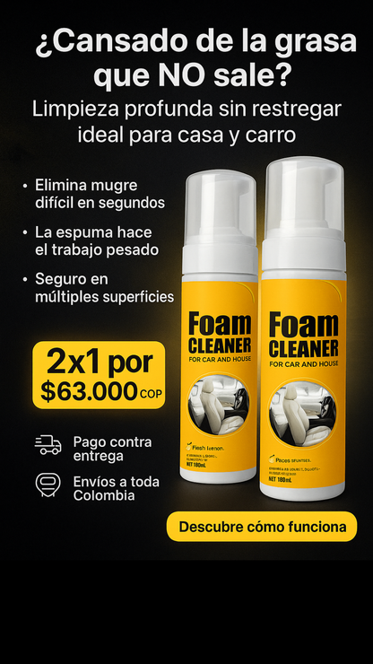 ULTRA ESPUMA LIMPIADORA TODO EN 1 | FOAM CLEANER